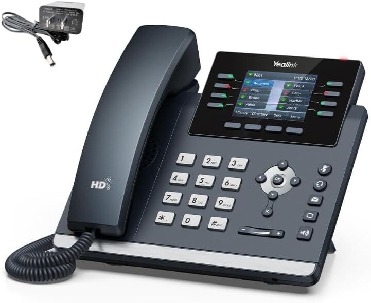 Yealink T44W With Power Supply (SIP-T44W-PWR)