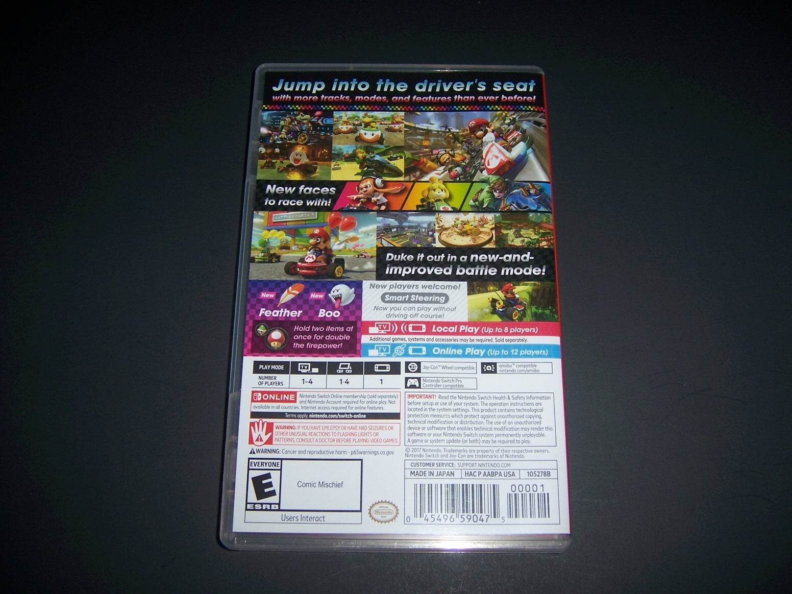 Authentic Replacement Case ONLY for MARIO KART 8 DELUXE - Nintendo Switch Box
