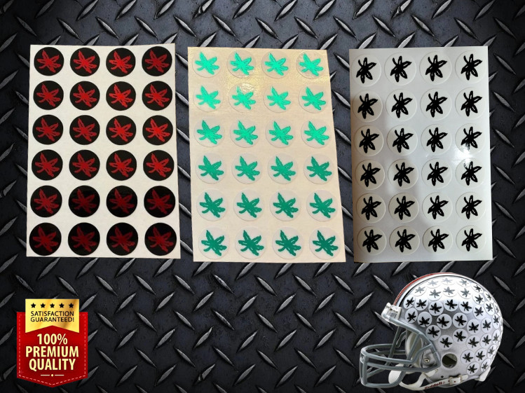Buckeye Full Size Football Helmet Award Stickers Decals - Free Shpping