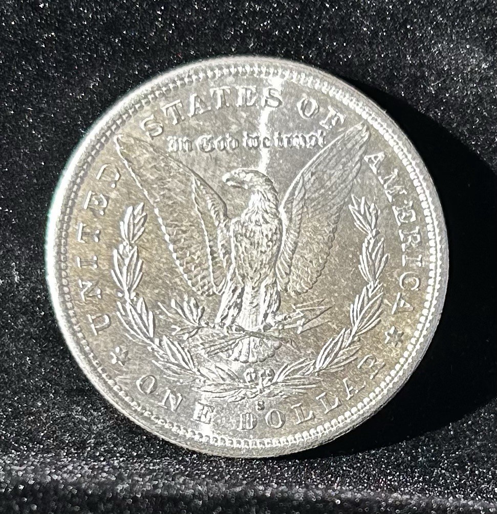 1881-S MORGAN SILVER DOLLAR, BU, Gorgeous Example