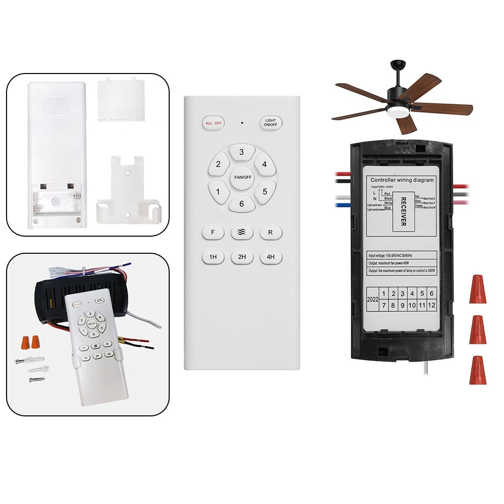 DC Output Ceiling Fan Receiver With 6 Remote Control Functionality