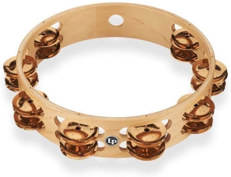 PRO 10 DOUBLE ROW TAMBOURINE-BRONZE