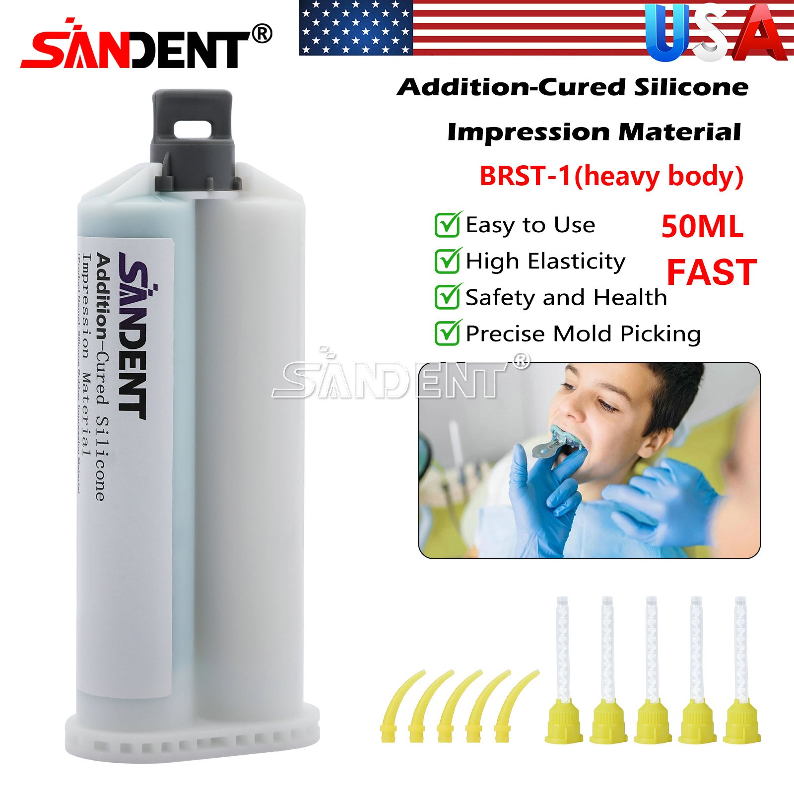 Heavy Body Fast Set Dental Impression Material VPS PVS ds