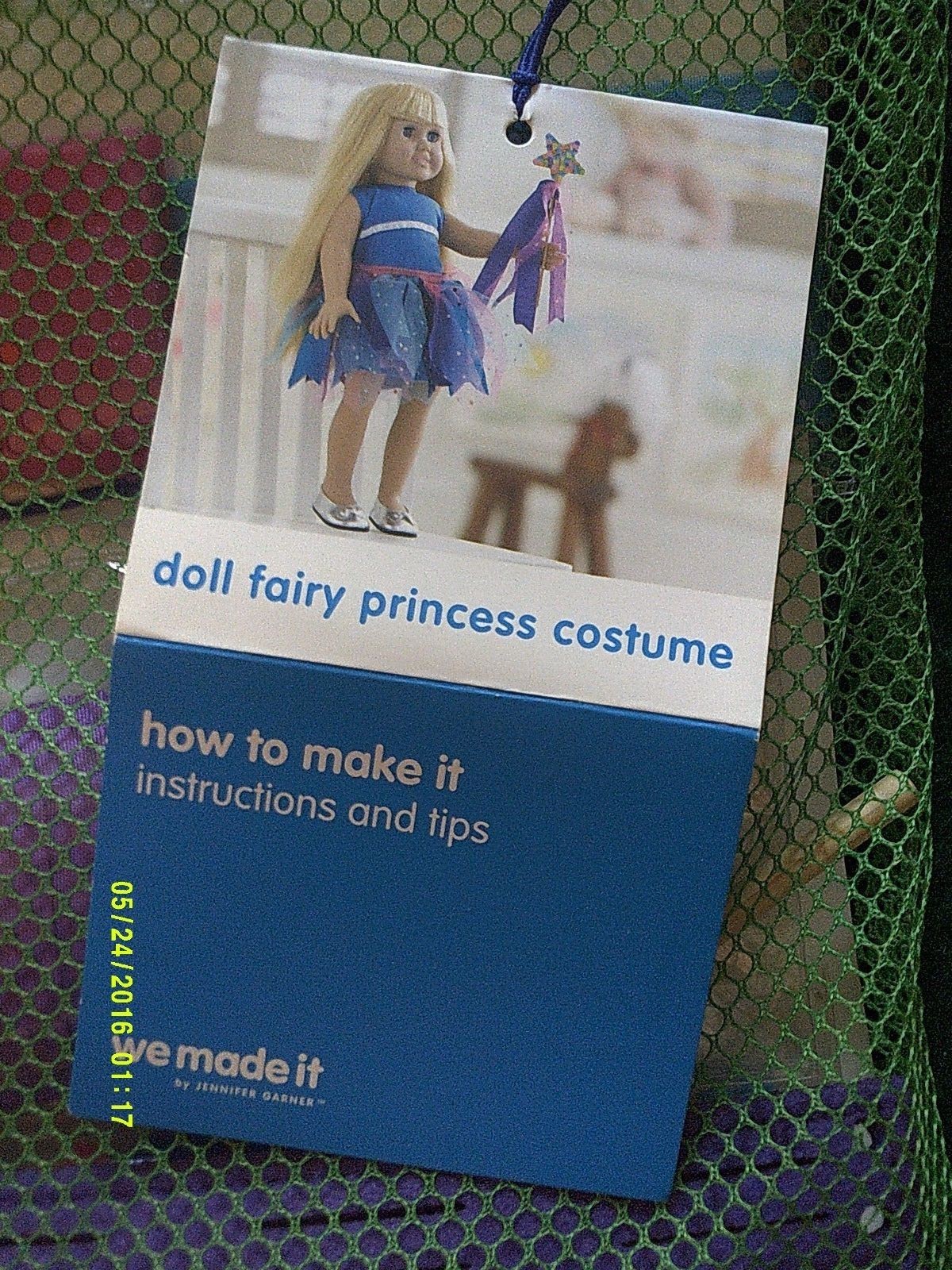 We Made It Jennifer Garner "Doll Fairy Princess Costume" Craft Kit For 18" Dolls