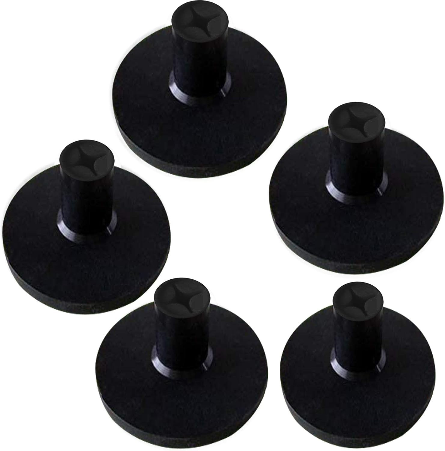 Golf Rubber Tee Driving Range Value 5 Pack for Indoor Outdoor Practice Mat, Tee