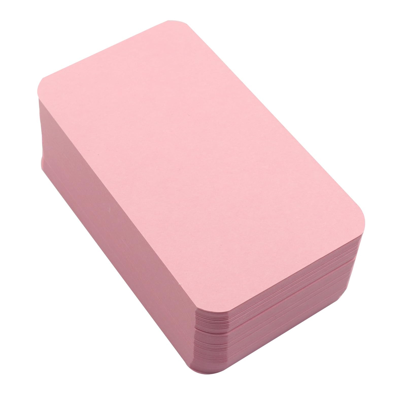 Blank Paper Message Note Business Cards, Pink, 100 Pcs