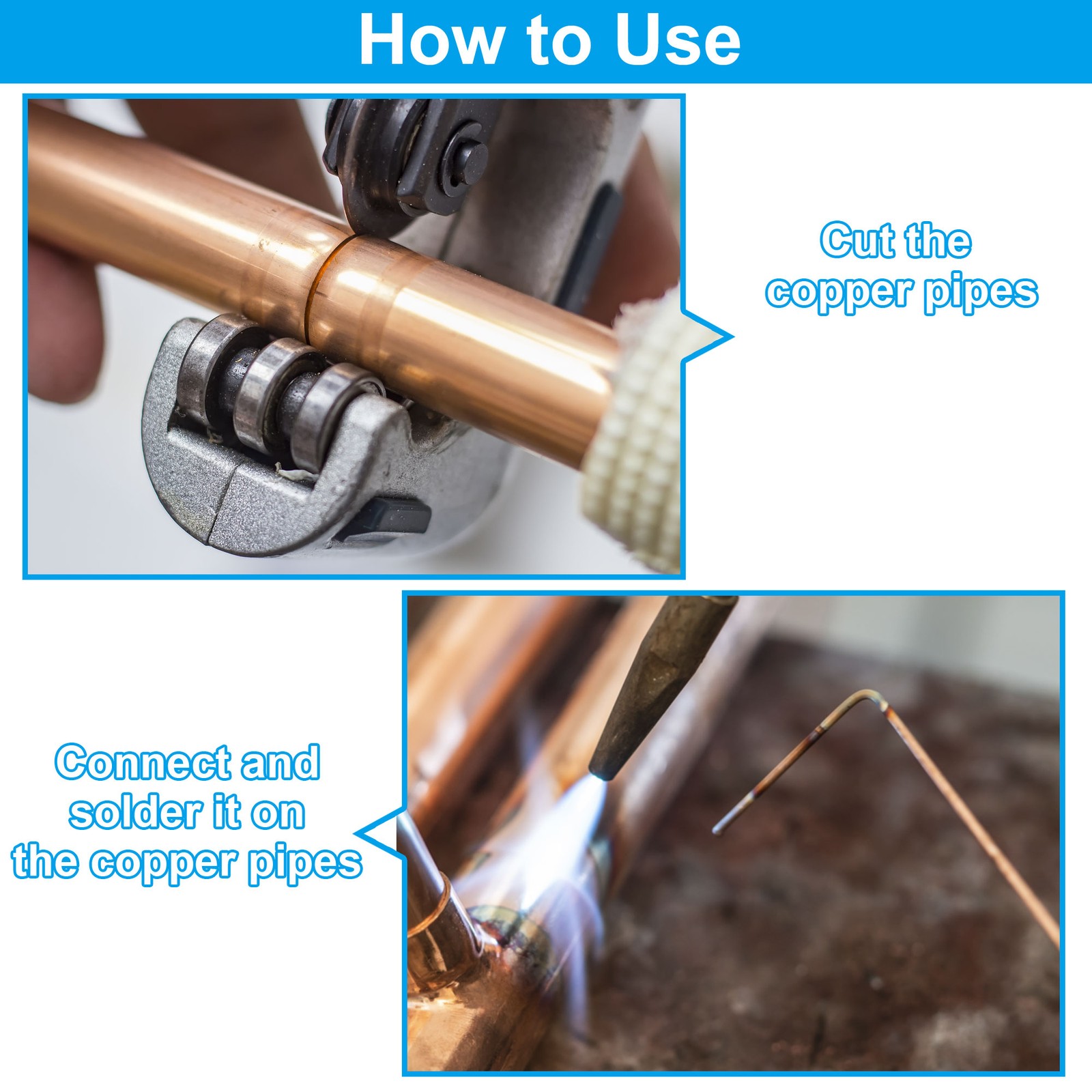 5/8" to 1/4" Nominal Size Copper Reducer Fitting Pipe Connector Adapter