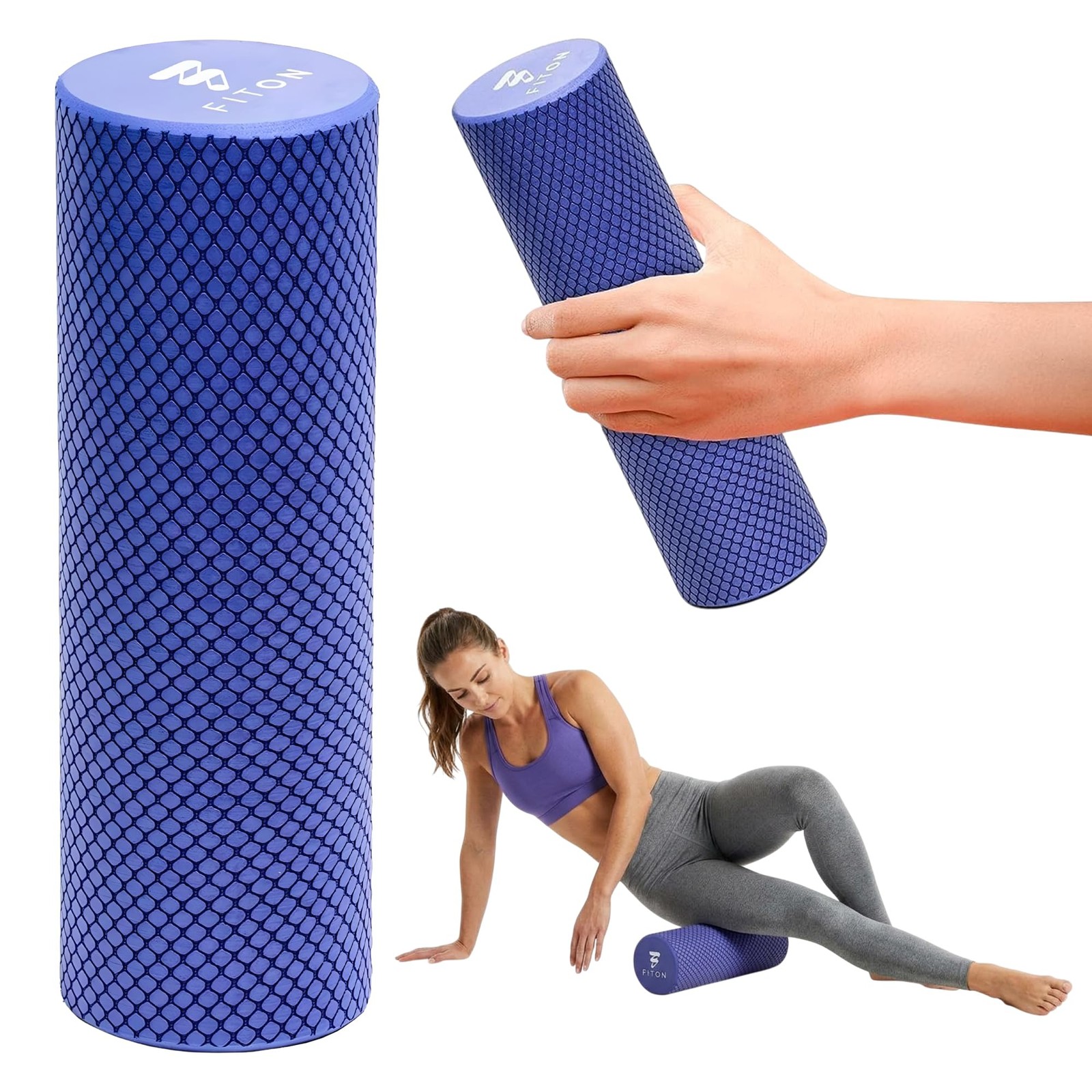 Foam Roller for Muscle Recovery - Compact and Portable, High-Density Foam Rol...