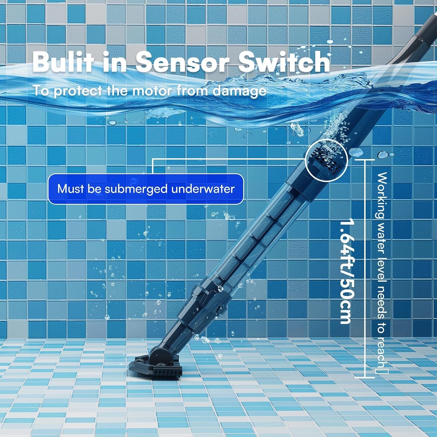 Cordless Pool Vacuum Cleaner with Strong Suction
