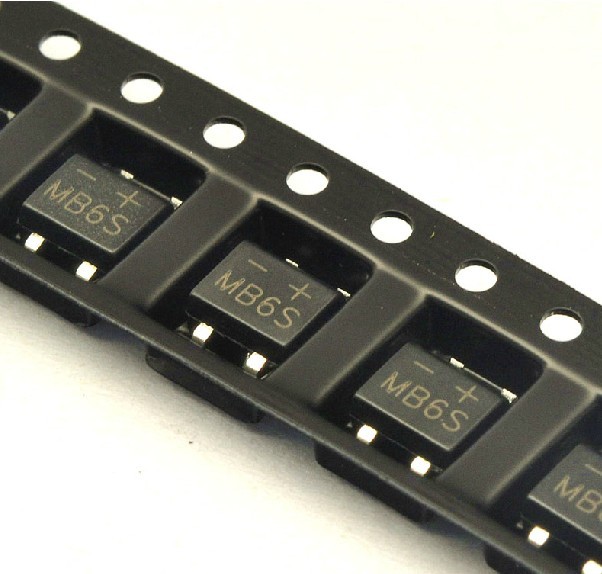 10PCS MB6S RECT BRIDGE 600V .5A SOP-4 NEW Z3