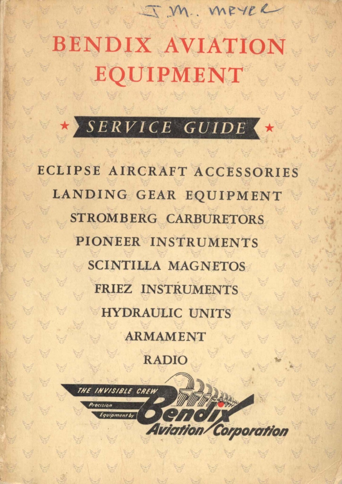 1943 Bendix Aviation Equipment Service Guide - Digital Scan 441 pages