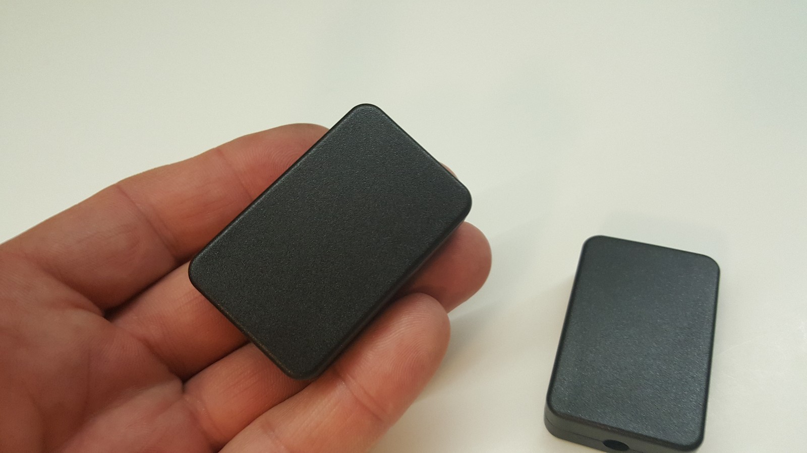 2 PACK --- Small Black Plastic Electric Project Box