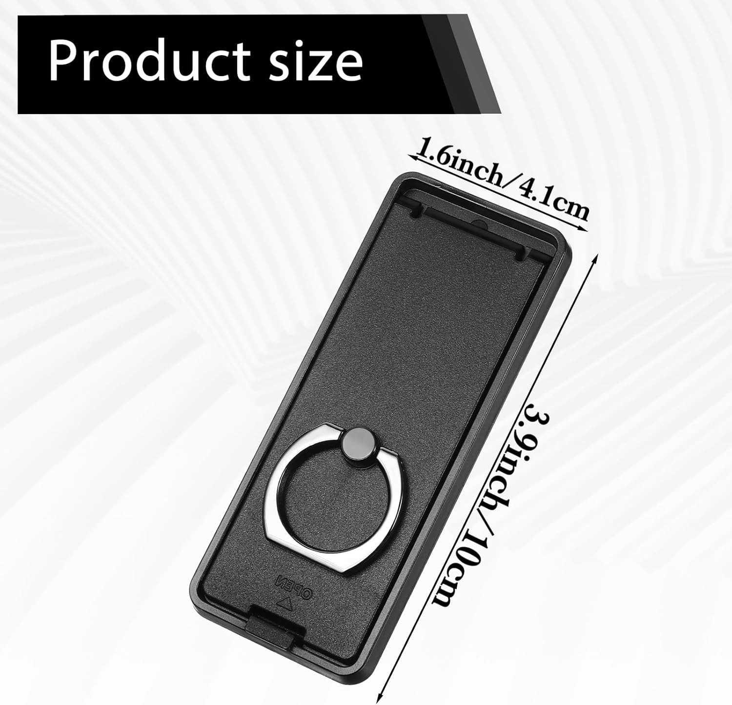 Universal Tablet Stand Adjustable Ring Holder Black Tablet Kickstand Adhesive