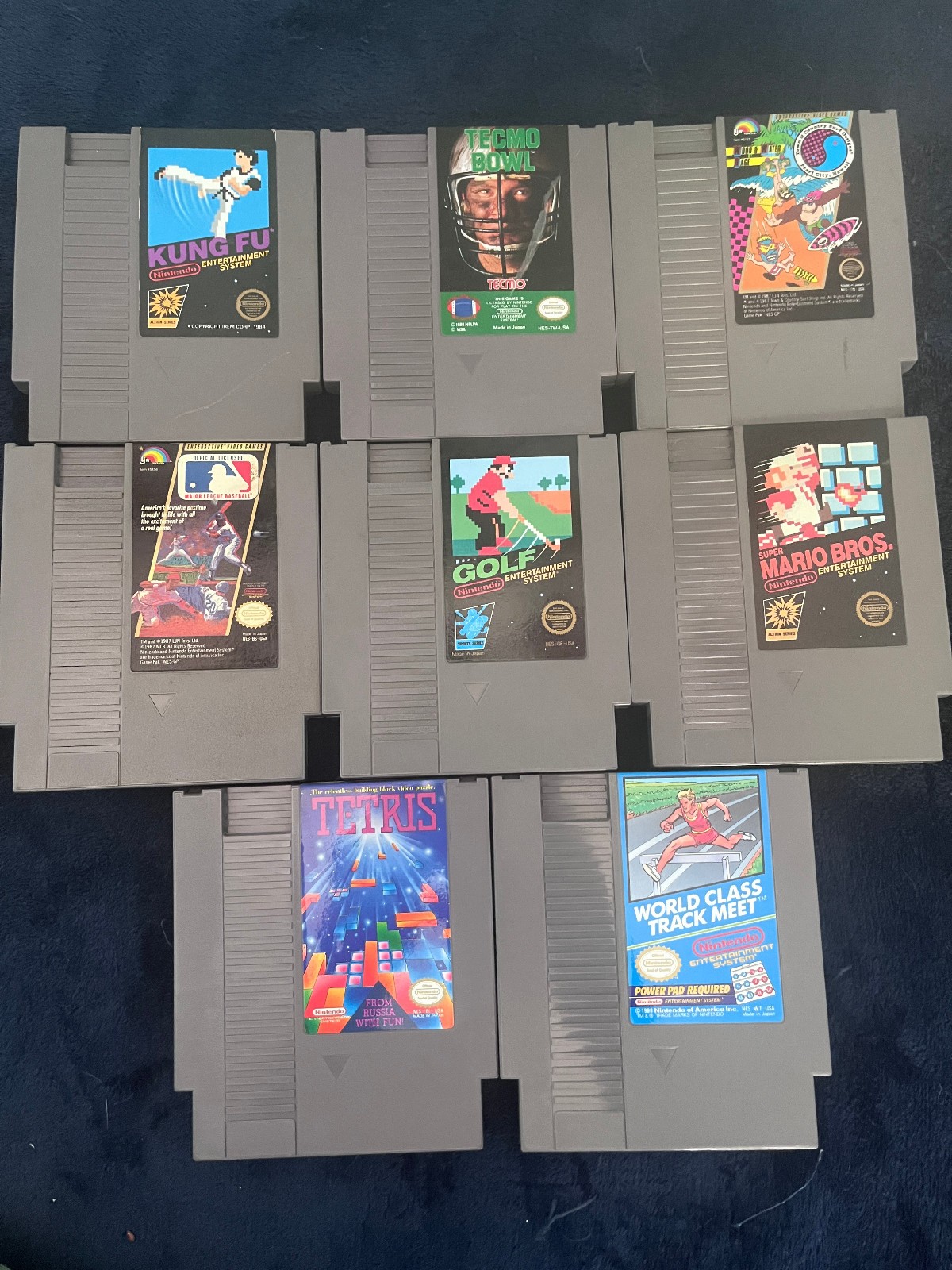 Nes Nintendo Console w/ Power Pad, 8 Nes Games Lot, 1 Controller, Zapper Bundle