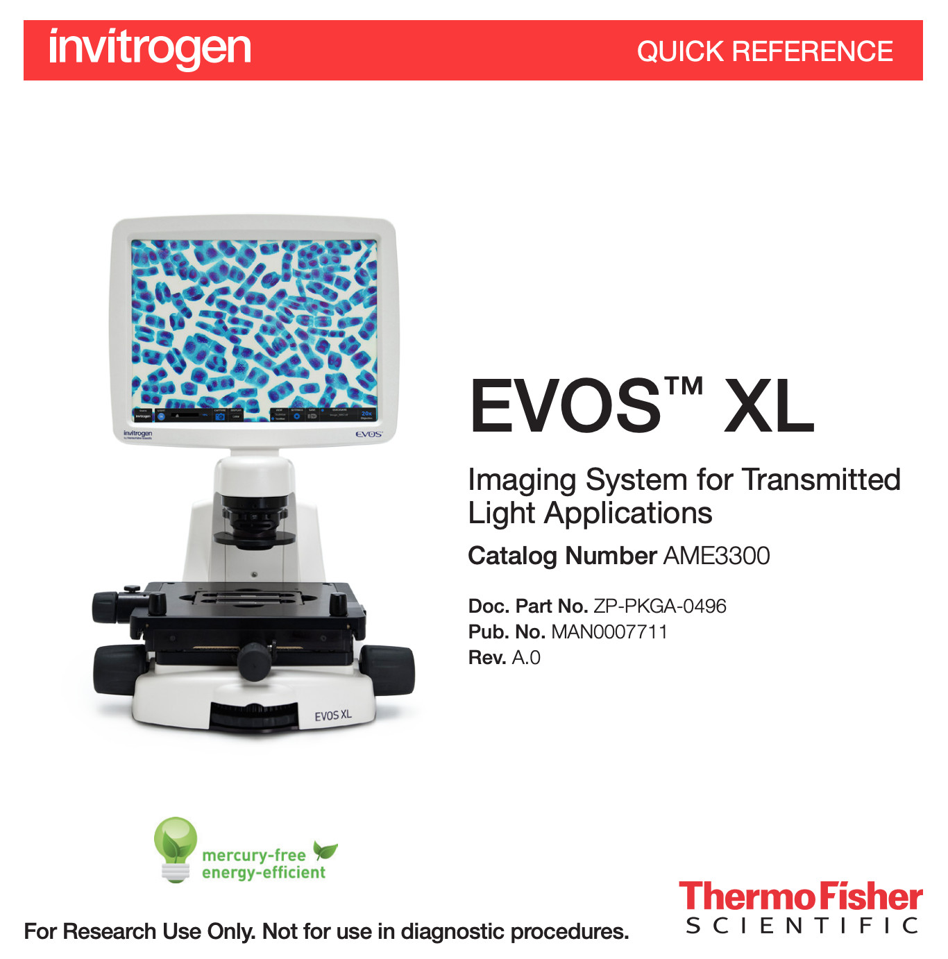 LIFE TECHNOLOGIES EVOS XL IMAGING SYSTEM MICROSCOPE WITH 10x, 40x & 100x