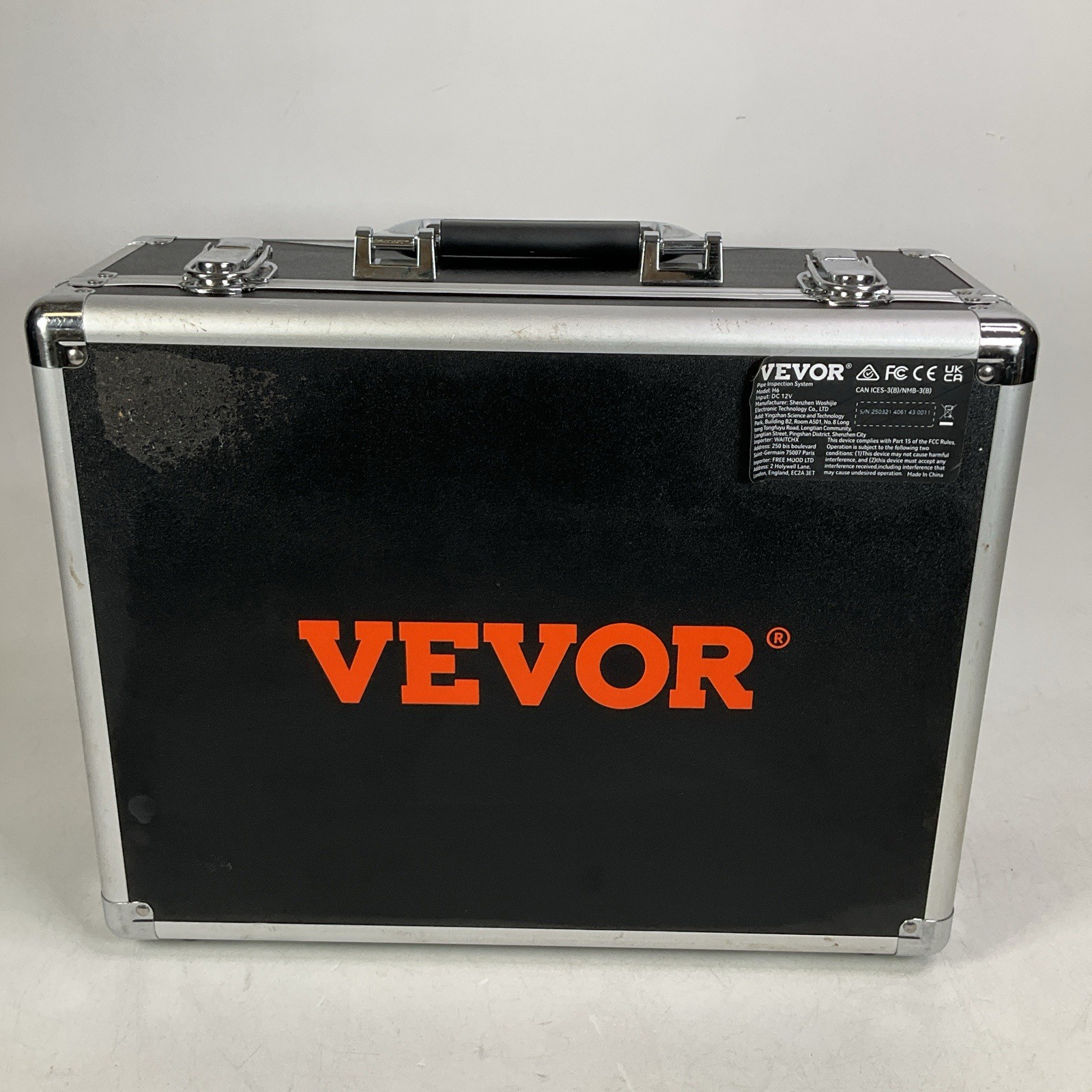 VEVOR H6 98Ft Sewer Inspection Camera Pipe Line Camera System With Case