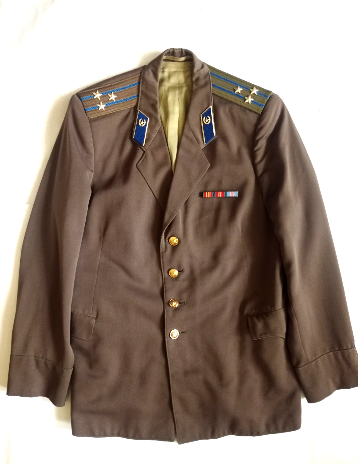 Vintage USSR KGB Colonel Jacket - Authentic Cold War Uniform - 1980s