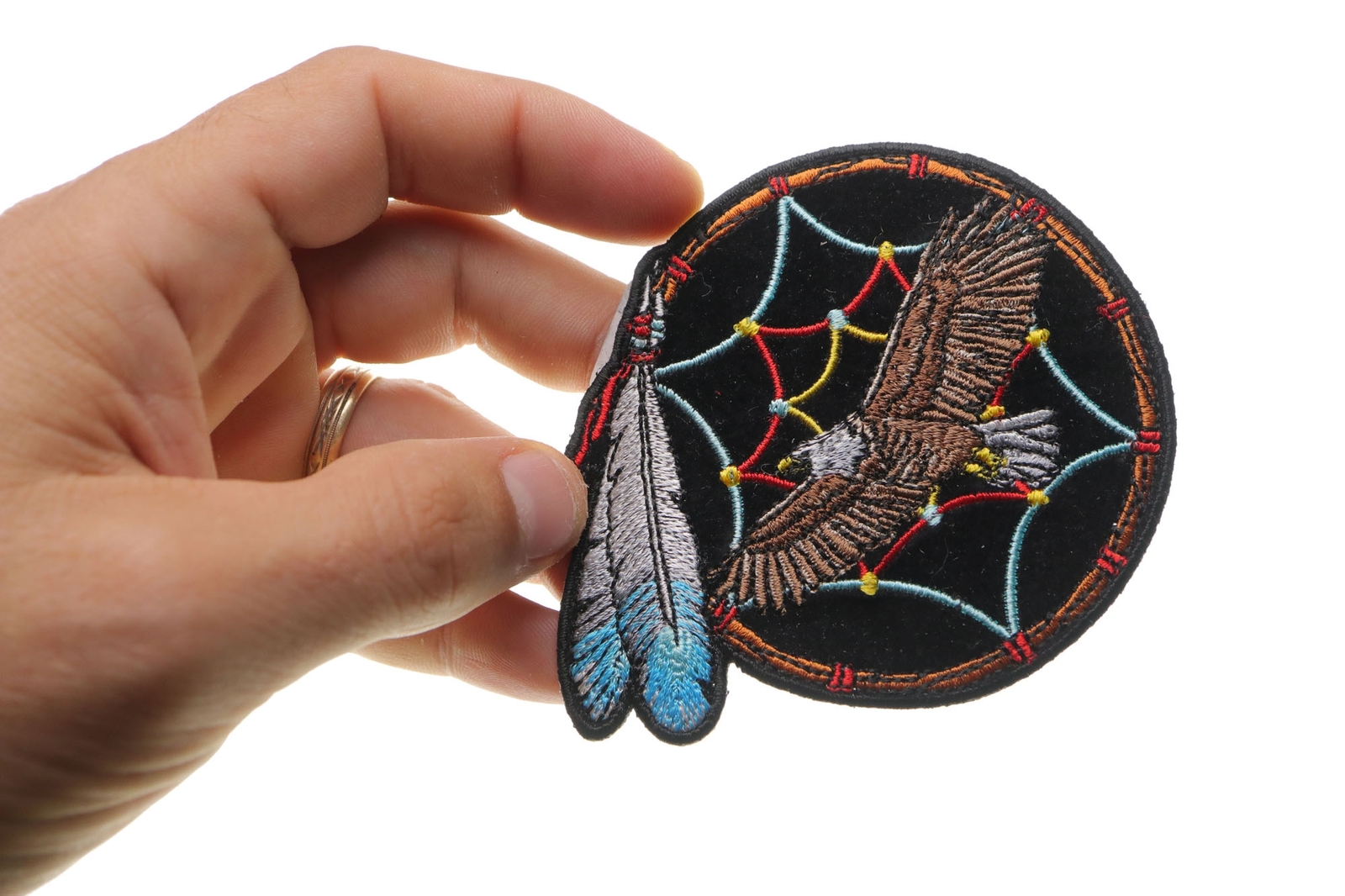 Eagle Dreamcatcher Small Patch - 3.5x3.5 inch - P3794