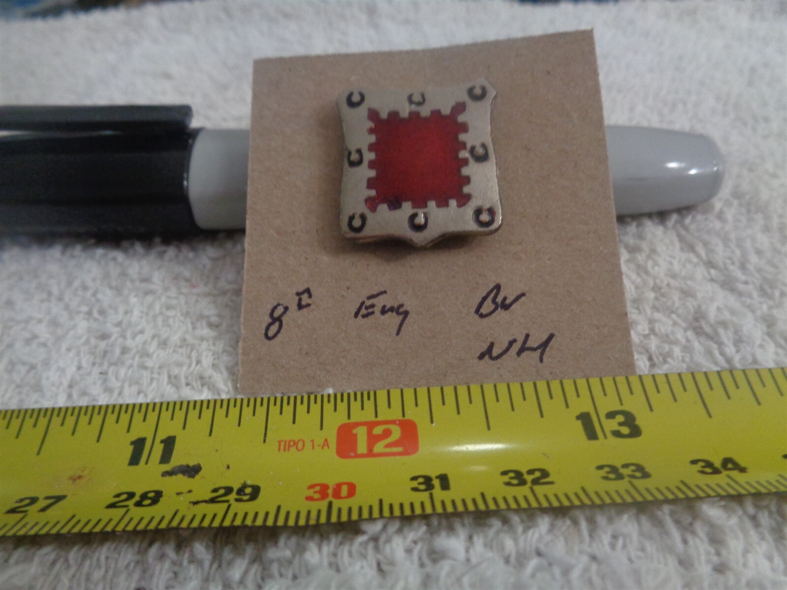 8th Engineer Battalion NH Unit Crest, DI, DUI (DRAW#J2)