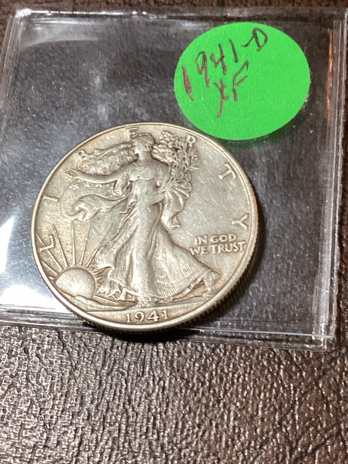 1941-D Walking Liberty Half Silver  XF Great Birth Year Gift For 85 Years Old!