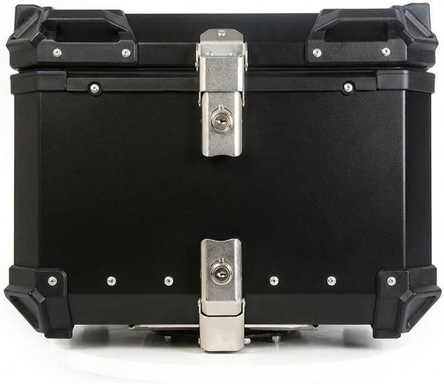 Garvee 55L Flat Aluminum Motorcycle Top Case Waterproof Rear Trunk Storage Box