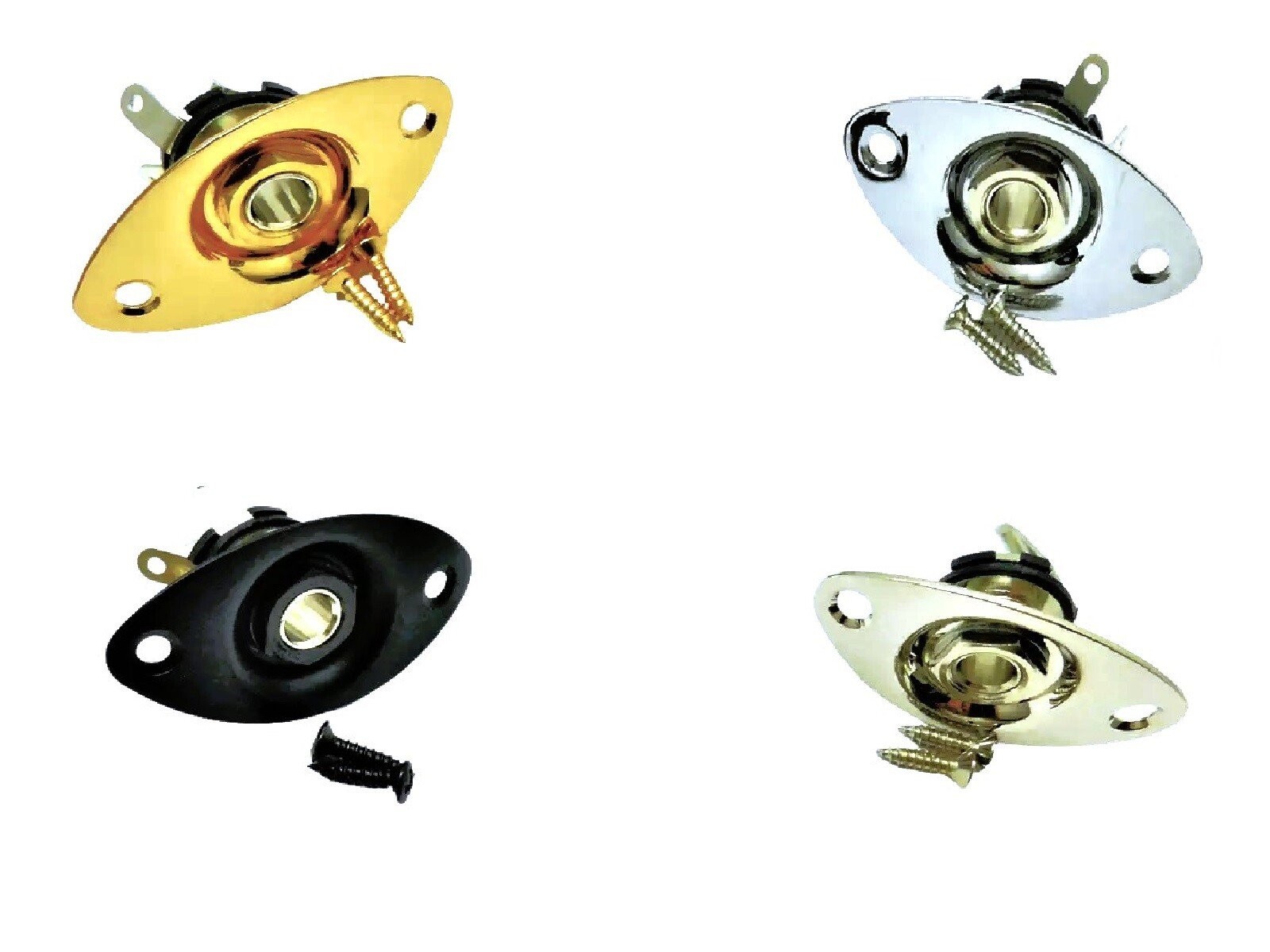 Electric Guitar Jack Plate Input Output Jackplate Oval For Telecaster Les Paul