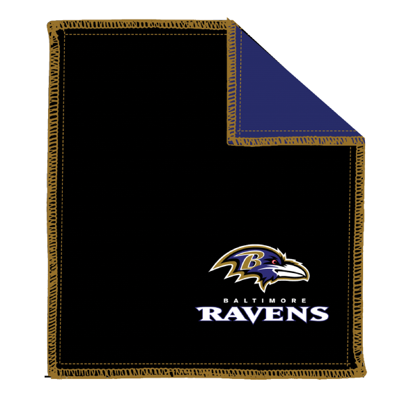 KR Strikeforce NFL Baltimore Ravens Bowling Ball Shammy Leather Pad