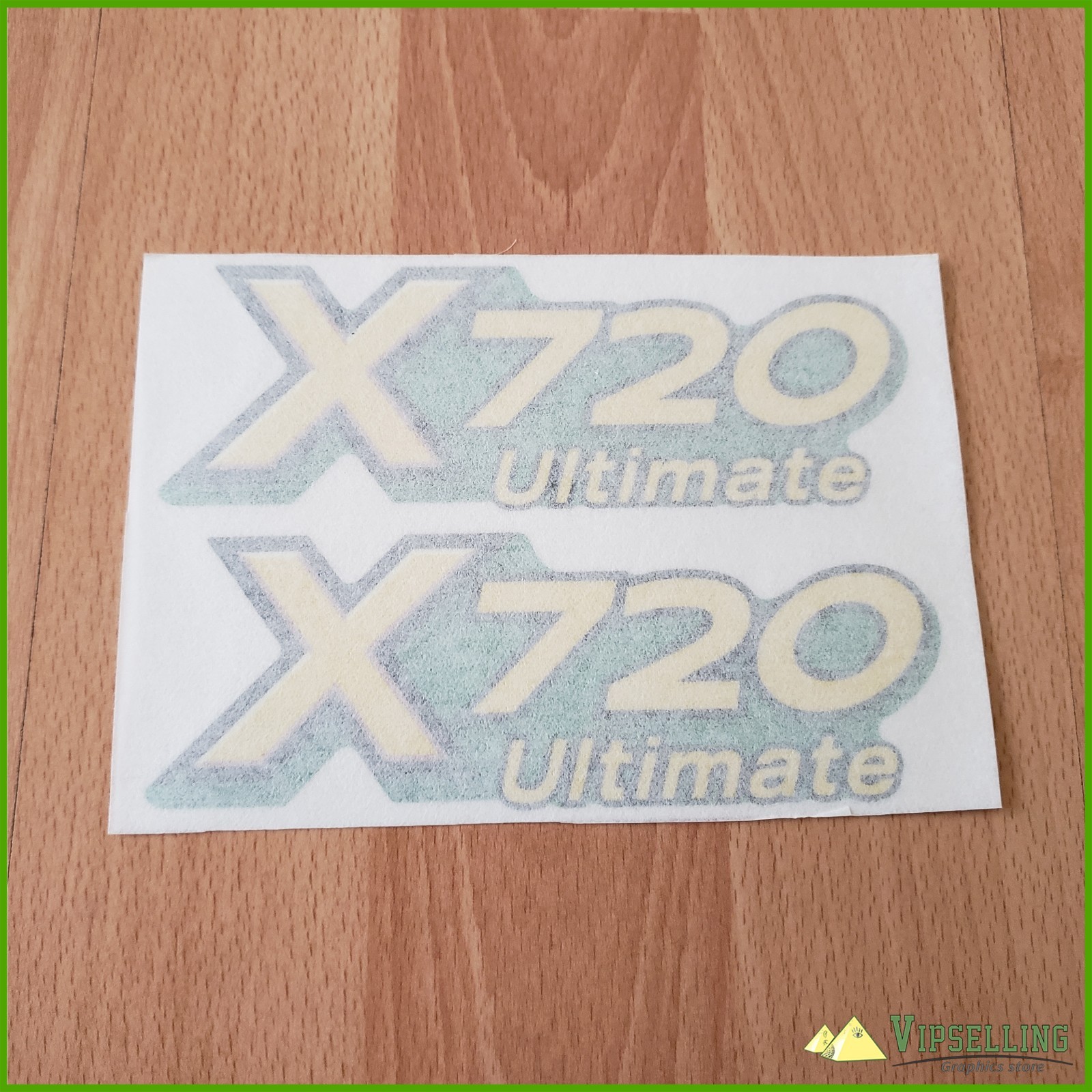 M154070 X720 Lower Hood Decal Set John Deere For a X720 Tractor