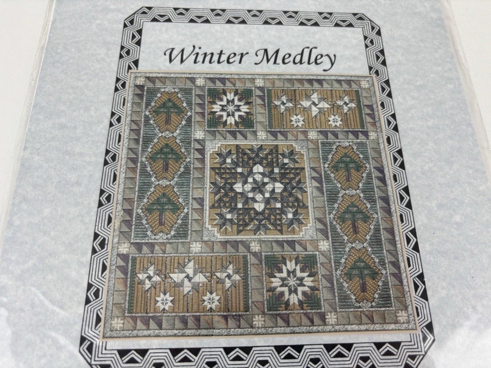 From Nancy’s Needle Quilt Series Winter Medley Needlepoint Pattern 1S