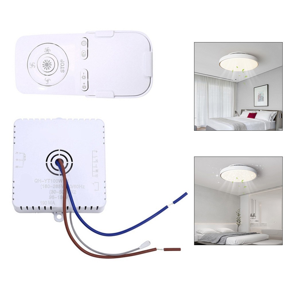 Remote Controlled Ceiling Fan Light 100W Receiver for Smooth Operation