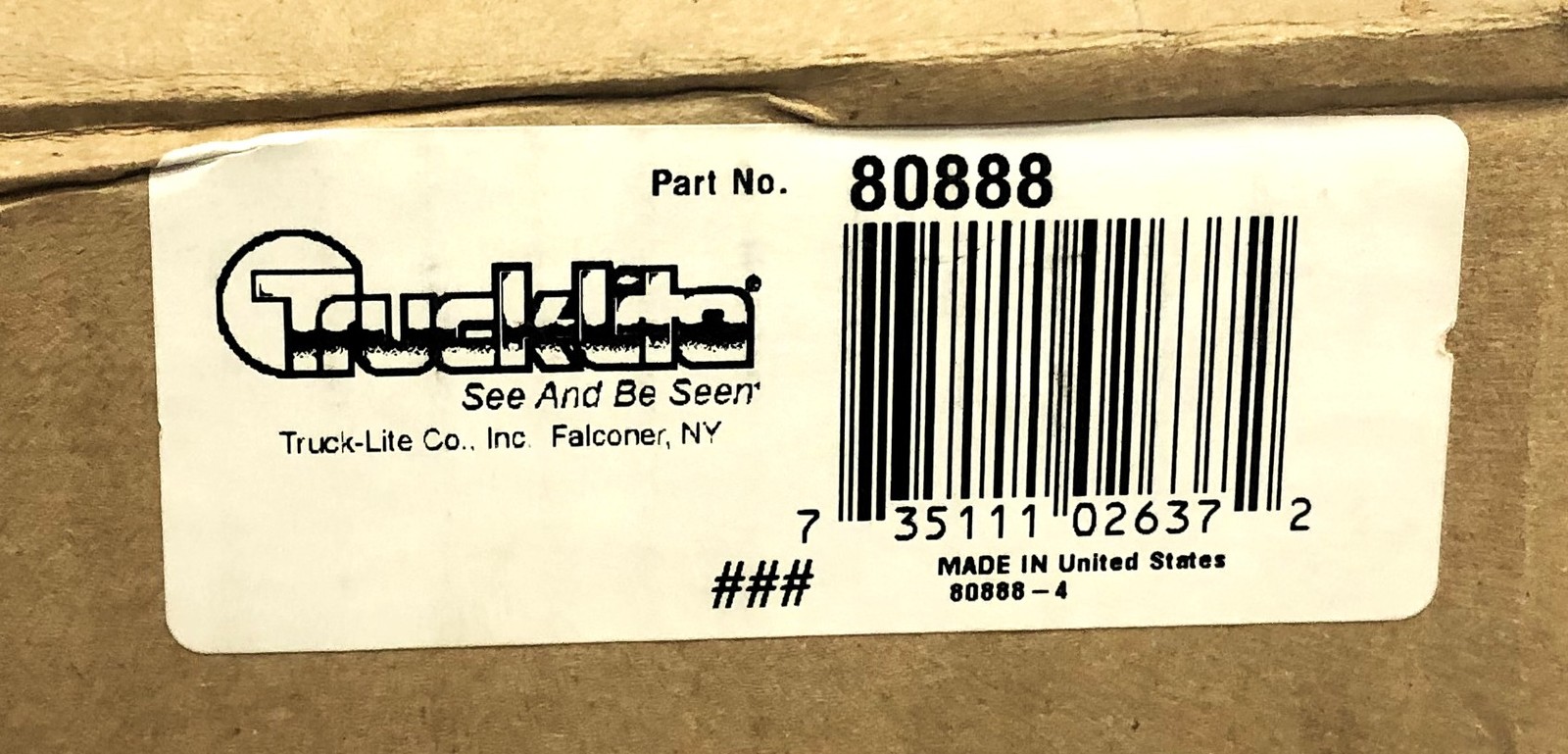 Trucklite Snow Plow Light Kit 80888 NOS