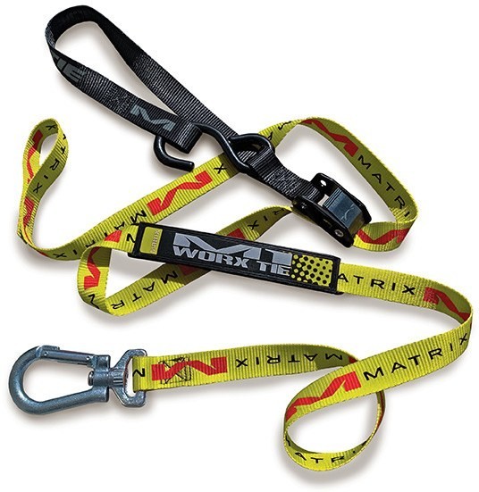 Matrix M10 Worx Yellow Tie Downs MX Motocross Soft Loop Heavy Duty Bike Straps