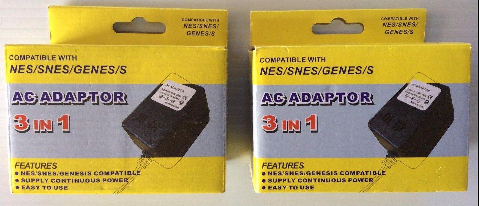 Lot of 2 Super Nintendo A/C Adaptor