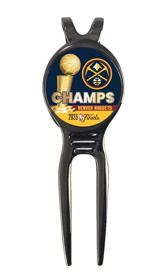 2023 NBA Finals Champion Denver Nuggets Golf Ball Marker + Black Divot Tool