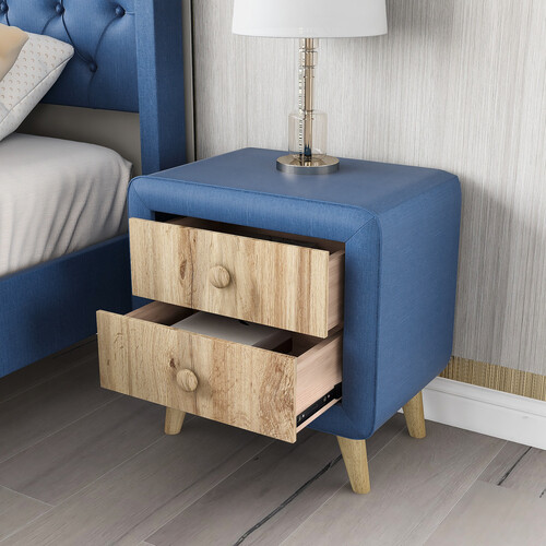 Full Queen Size Bedroom Sets Upholstered Platform Bed Frames Nightstands Bench