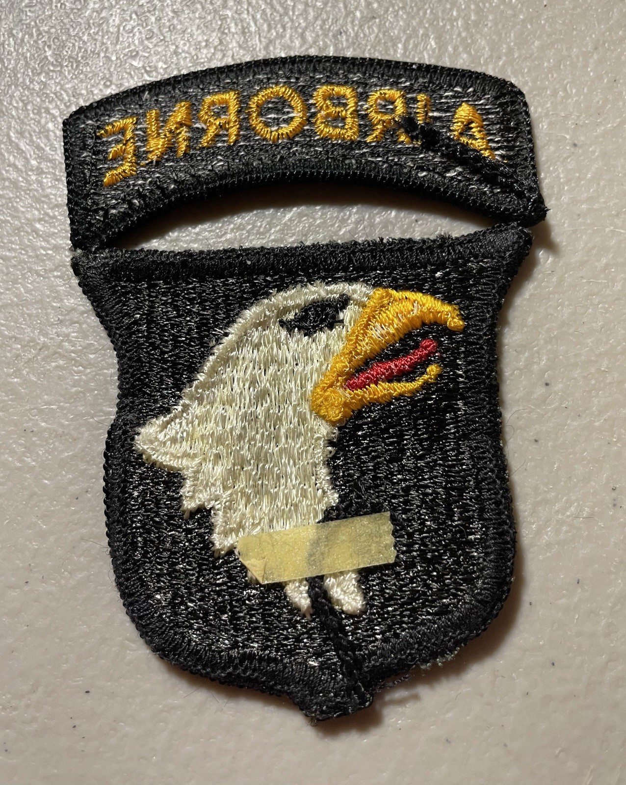 101st Airborne Division Patch Two Piece Tab US Army Vietnam Era WWII Pattern