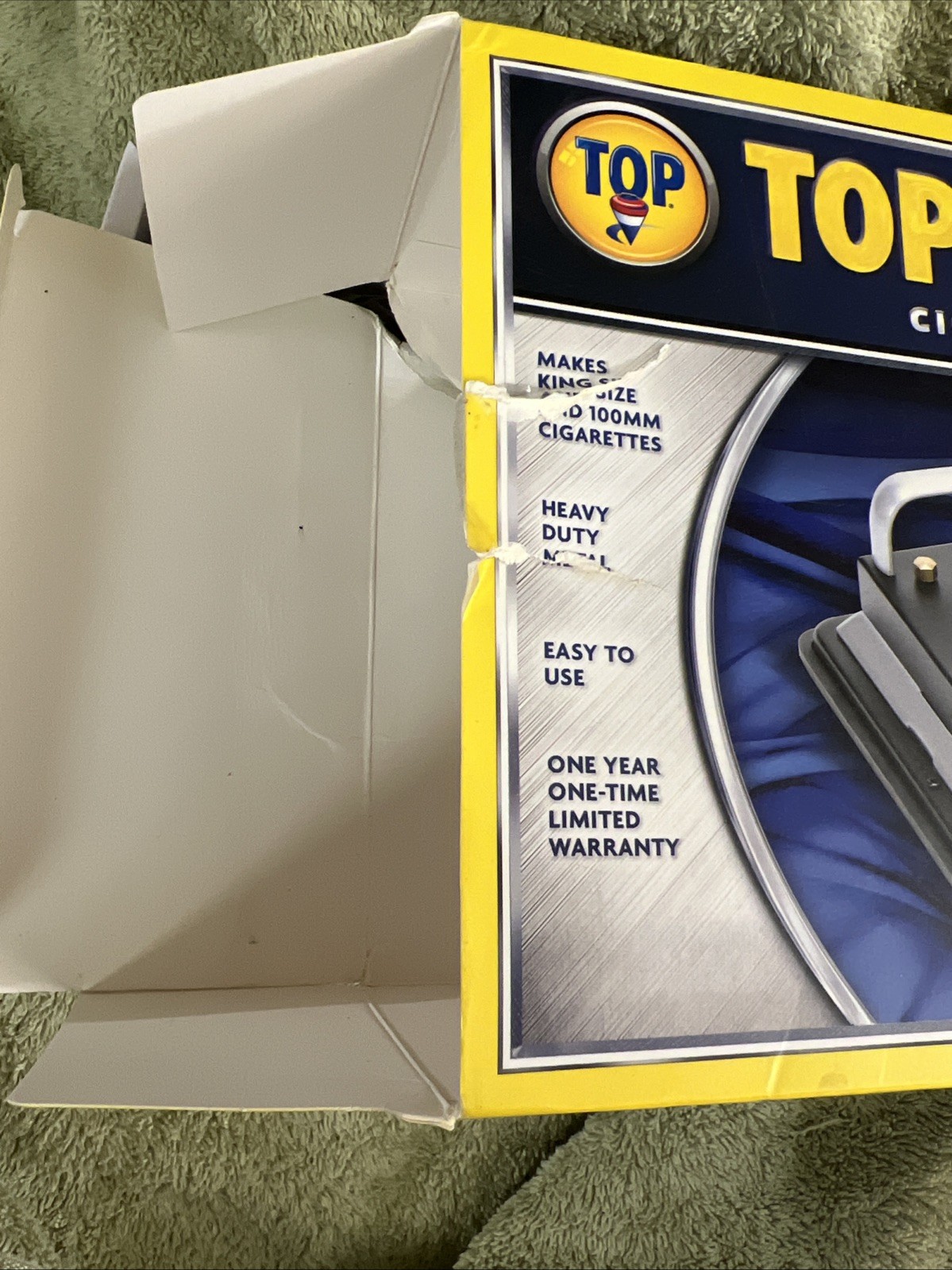 Top-O-Matic Cigarette Rolling Machine- Damaged Box- Opened & Never Used