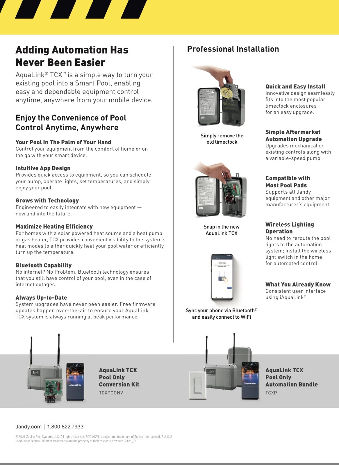 Jandy AquaLink TCX Pool Only Automation Bundle TCXP Smart Pool Controller New