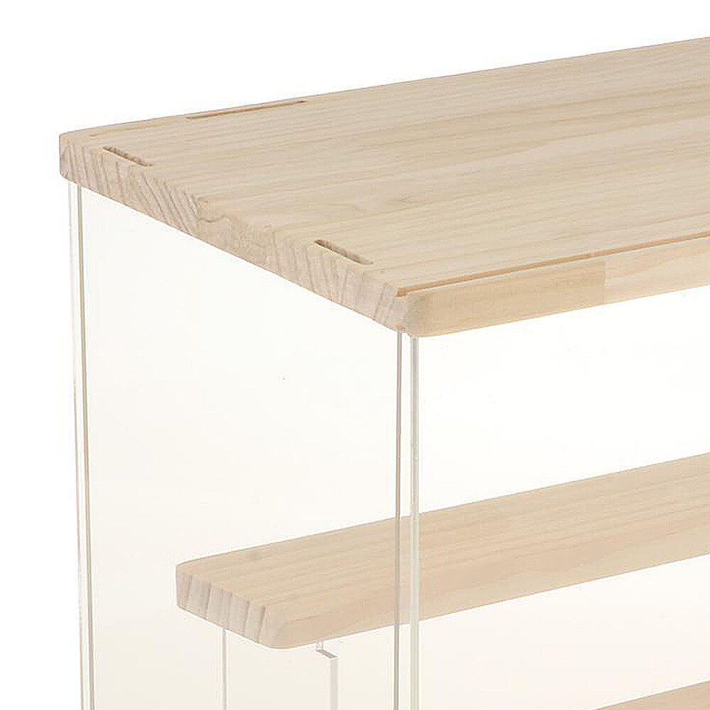 4-Layer Showcase Storage Box Dust-proof Stairs Acrylic Display Case Clear Box