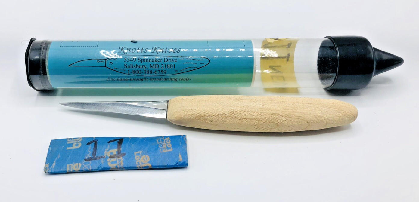 KNOTTS KNIVES WOOD CARVING KNIFE WOODCARVING ORIGINAL rare whittling bird decoy
