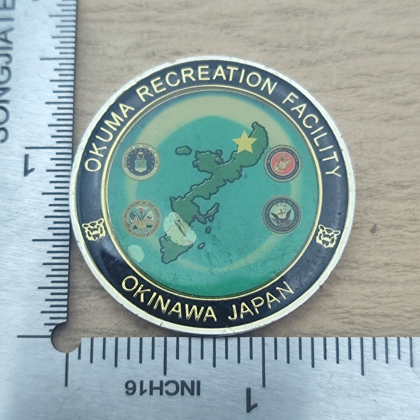 Okuma Recreation Facility Okinawa Japan Challenge Coin