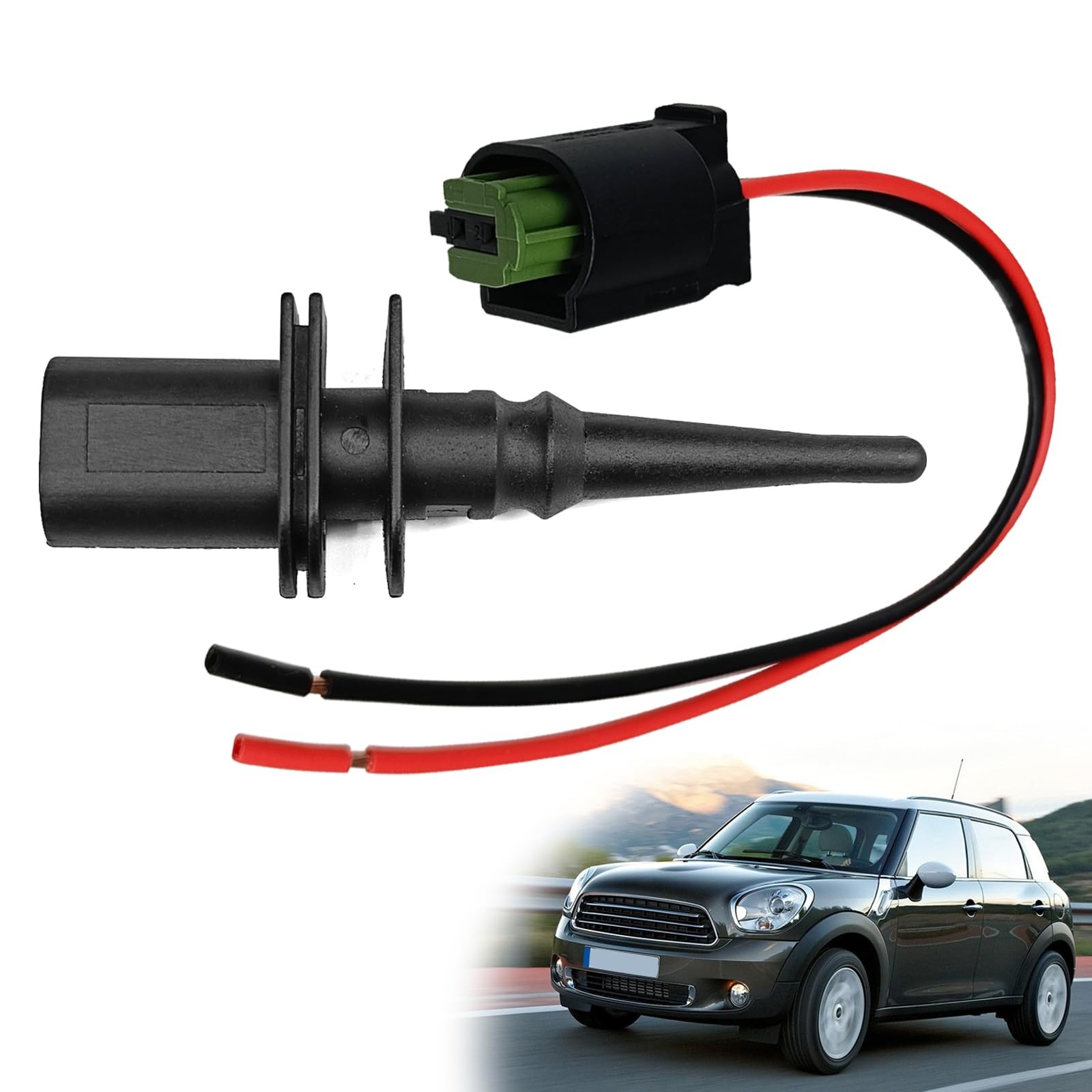 Outside Ambient Air Temperature Sensor & Connector Pigtail Plug 65816905133...