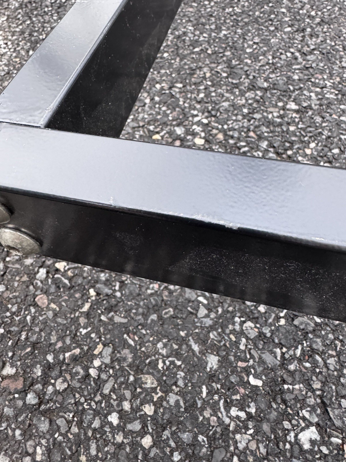 Black Store Display Rack Base 4-Way Base for Gridwall Grid Wall Panels