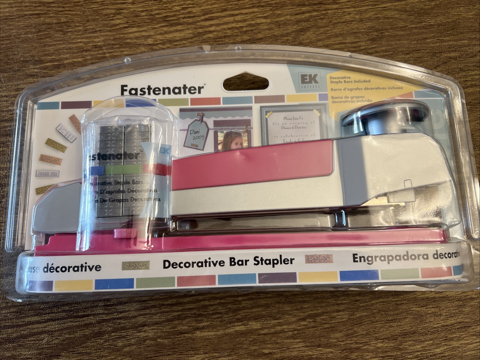 EK Success Fastener Decorative Bar Stapler w/ Staples