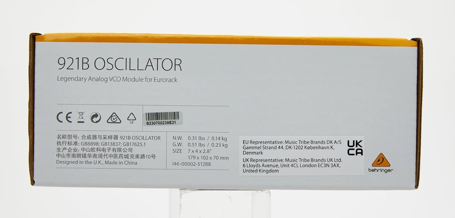 BEHRINGER / 921B OSCILLATOR Analog VCO Module