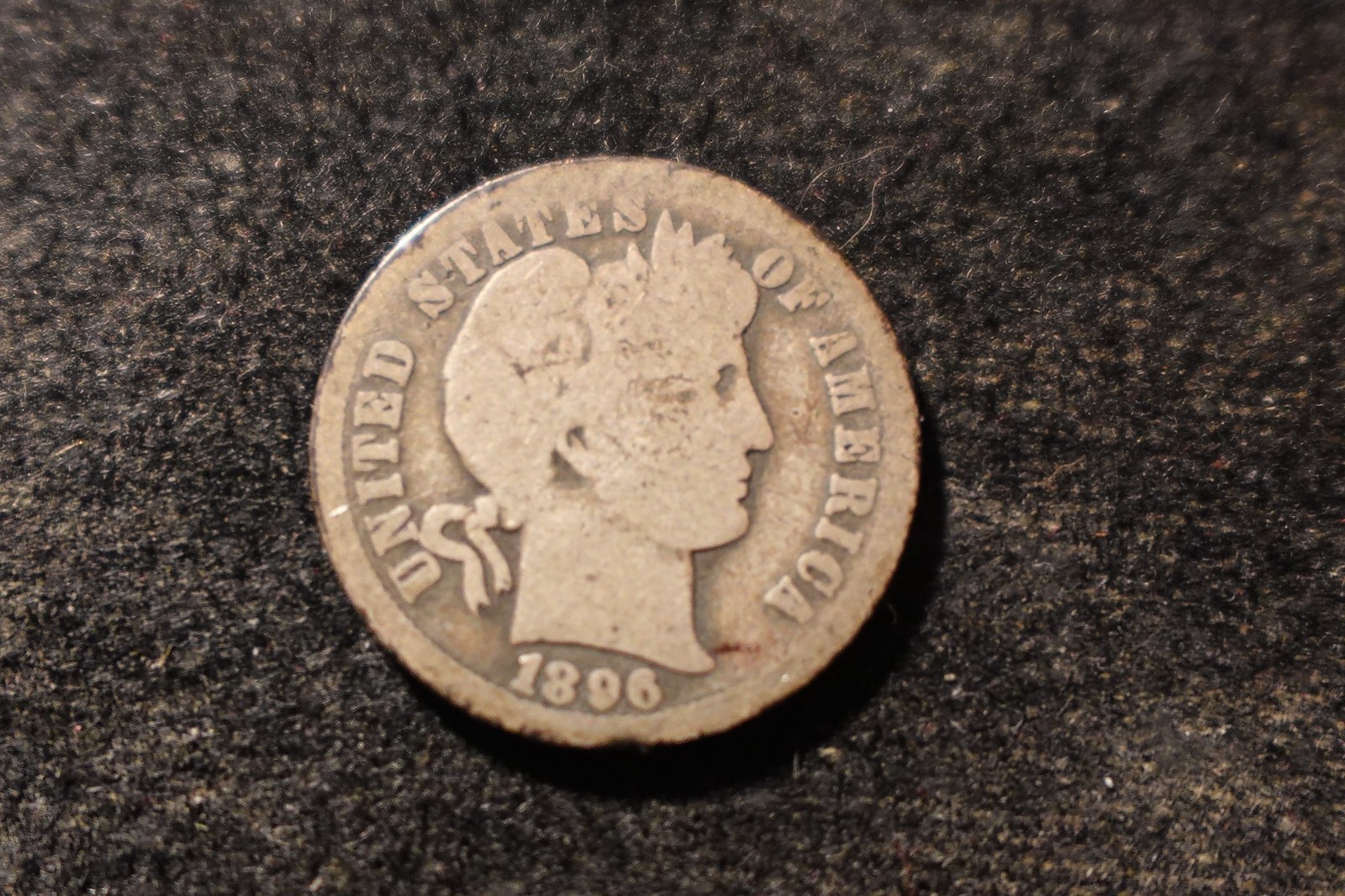 1896-O Full Date Barber Liberty Dime Bold Reverse NJX