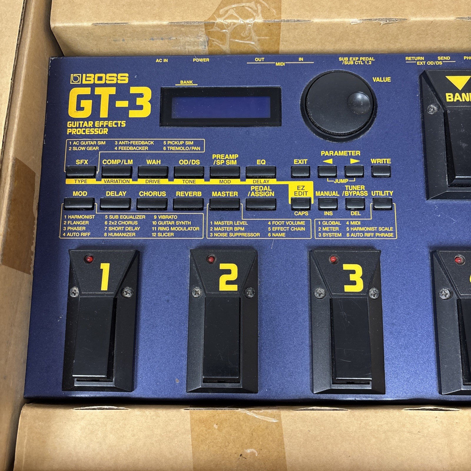 Boss GT-3 Multi-Effects Guitar Effects Processor Works 100V No Power Cord