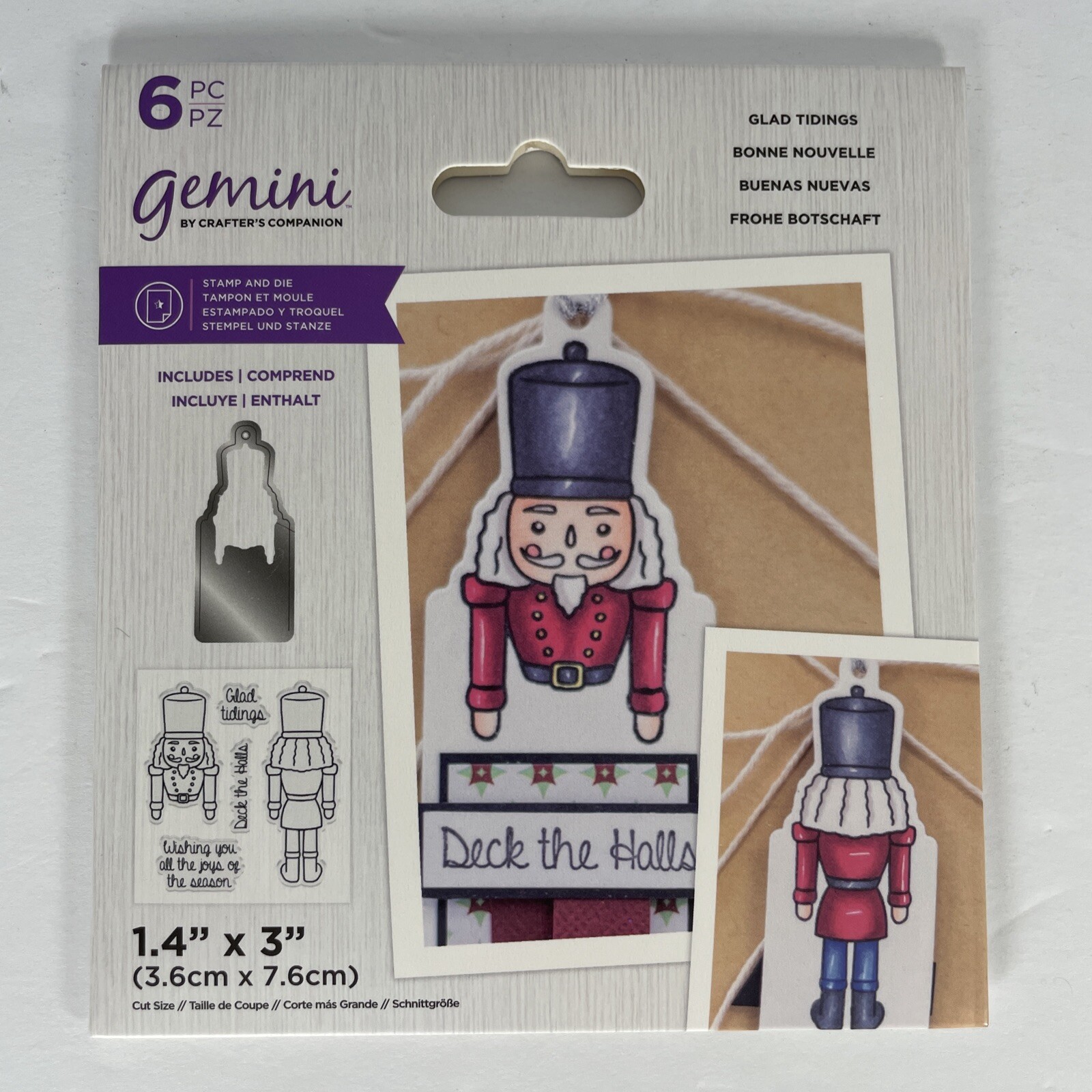 Gemini Christmas XMAS Stamp & Die Bundle Nutcracker, Angel, Gingerbread Wishes