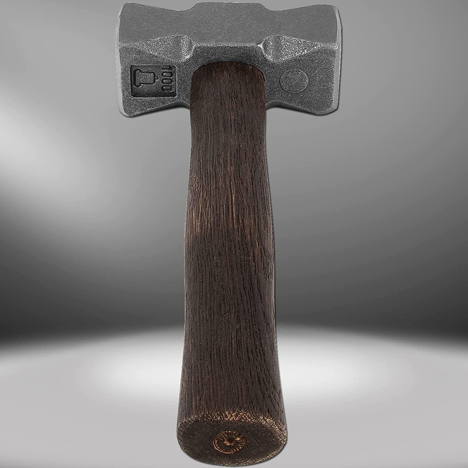 2.2 LB Forging Square Hammer for Farrier Bladesmithing Blacksmith Anvil Knife