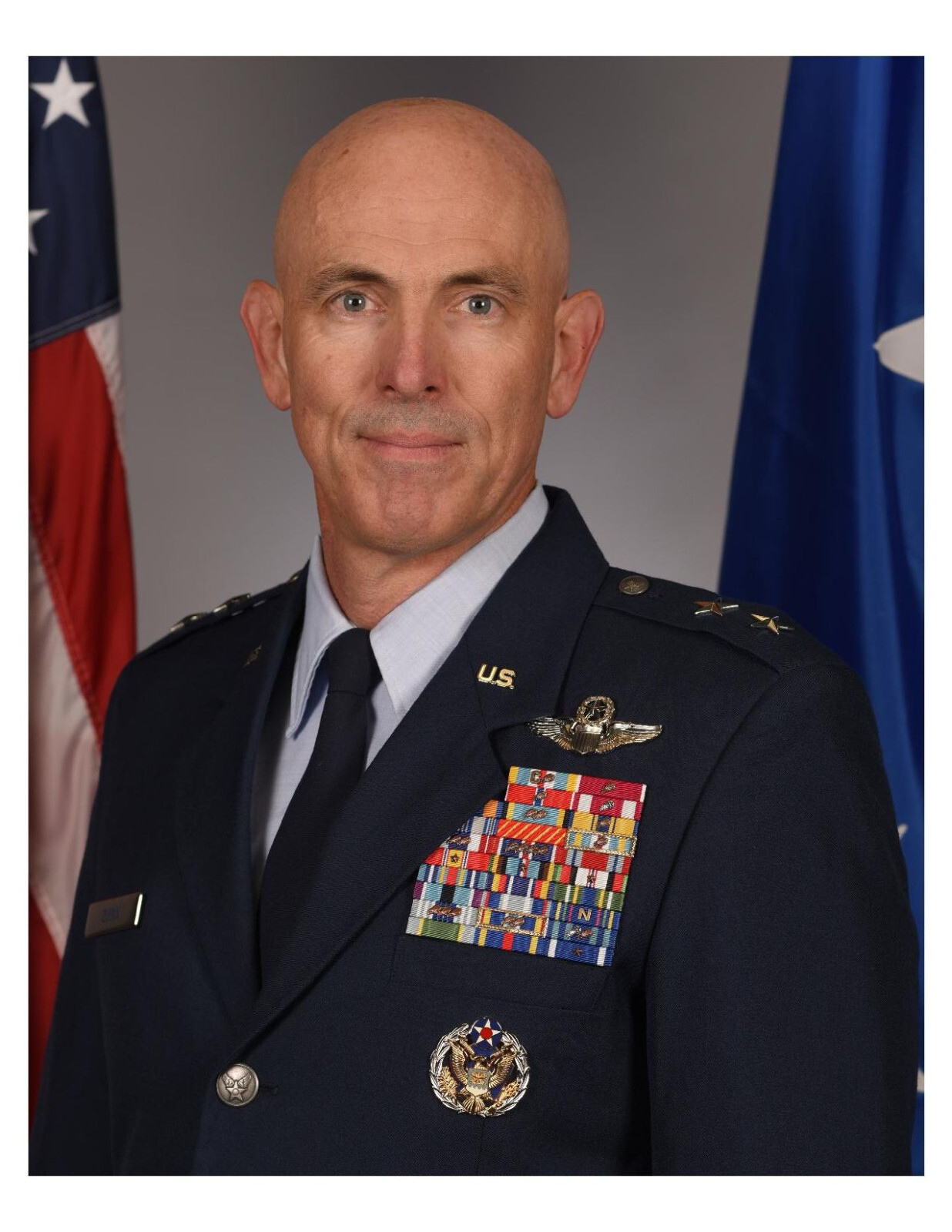 United States Air Force General Clark J. Quinn 8x10 Photo #2 On 8.5" x 11"